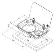 NAVY LOAD Cam Kapaklı Ocak Evye