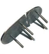 146 x 65, 316 Kalite Paslanmaz  Menteşe Civatalı