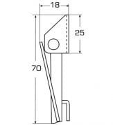 60-70 X 25 mm, Paslanmaz Mandallı Kilit - Ayarlı