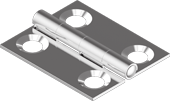 35 X 40 X 0,8 mm Paslanmaz Menteşe | 304 Kalite