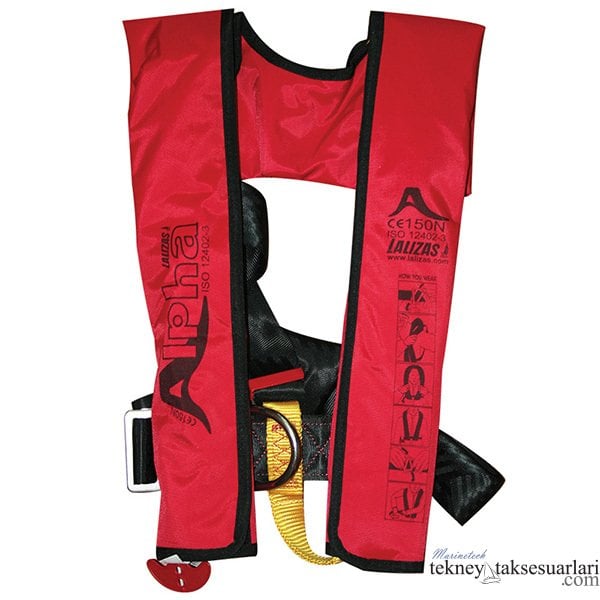 Şişme Can yeleği, Alpha Otomatik 170N,  Iso 12402-3