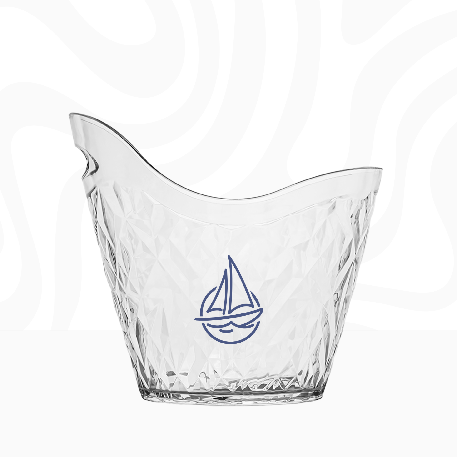 MARINE PLATINUM ŞAMPANYA BUZ KOVASI PS 28 X 24 X 25 CM PS ŞEFFAF 5L
