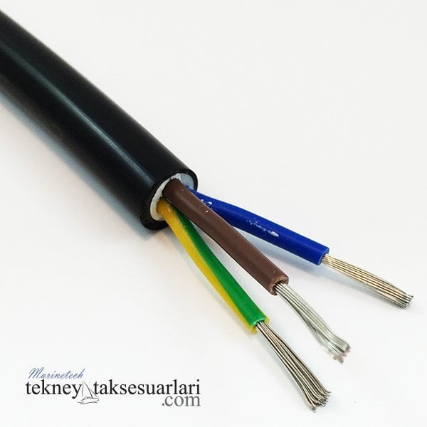 Marin Tip Tekne Yat için Çoklu Kablo Çeşitleri (Kalaylı) 3x6