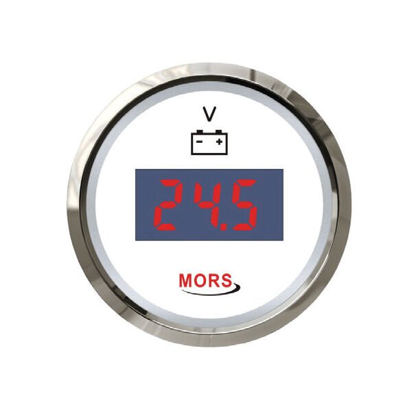 Dijital Voltmetre Beyaz 12-24 V