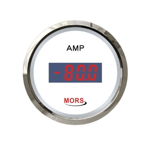 Dijital Ampermetre Beyaz 12-24 V (Şönt Dahildir)