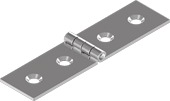 80 X 20 X 1,5 mm Paslanmaz Menteşe | 304 Kalite