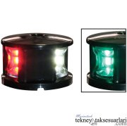 12m, İskele sancak pupa, 3'lü Seyir feneri, LED, Siyah