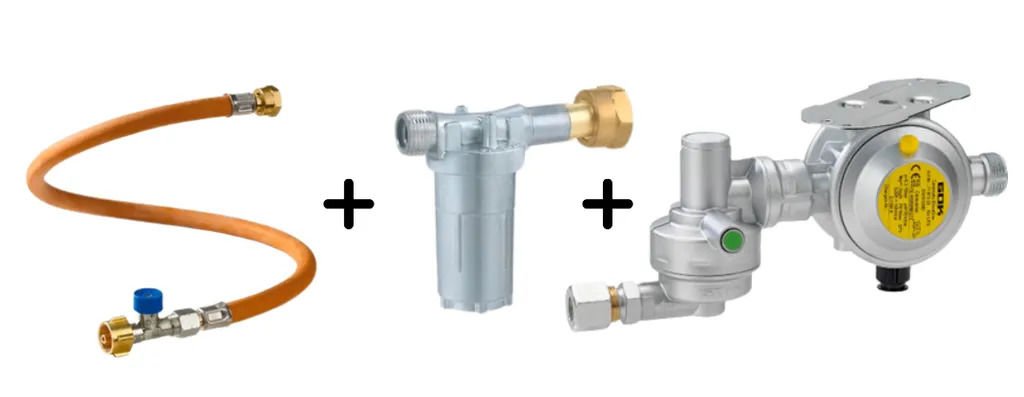 Caramatic DriveOne set ( Yatay Tek Tüp için Regülatör + Filtre + 450mm Hortum )