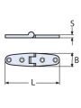 MENTEŞE 25 X  100 X 4MM 316 KALİTE