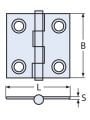 MENTEŞE 50 X 50 X 4MM 316KALİTE