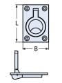 GÖMME KULP 44 X 63mm  316 KALİTE