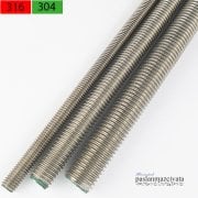 M4 Paslanmaz Gijon, Saplama DIN976 A2 AISI 304 KALİTE