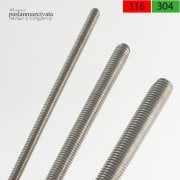 M4 Paslanmaz Gijon, Saplama DIN976 A2 AISI 304 KALİTE