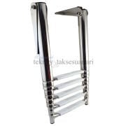 Paslanmaz Teleskopik Merdiven, 3, 4, 5 Basamak Çeşitleri 4 Basamak