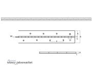 1020 x 32 x 1mm, Paslanmaz Şerit Menteşe,  Boy Menteşe