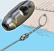 Paslanmaz Zincir ve halatı birleştirme konnektörü.   Zincir 10. Halat 12mm