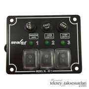 Yatay, İzoleli, Switch Panel, Çeşitleri Sigortalı 3'lü