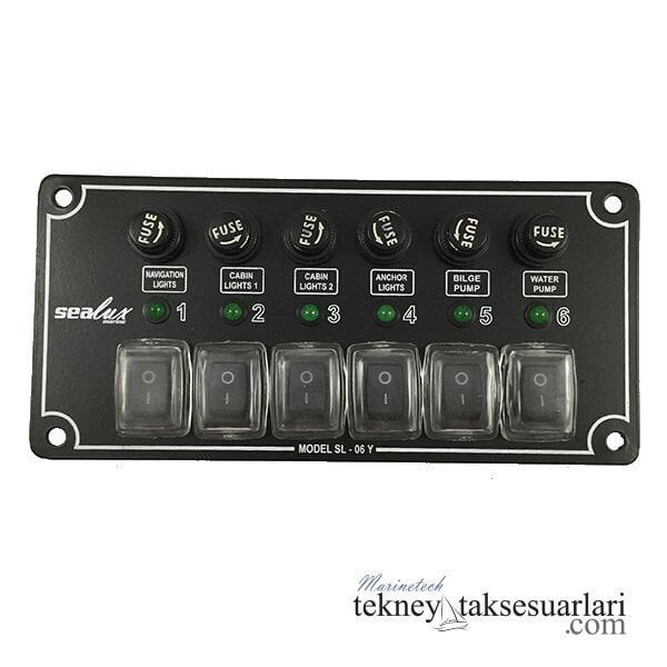 Yatay, İzoleli, Switch Panel, Çeşitleri Sigortalı 6'lı