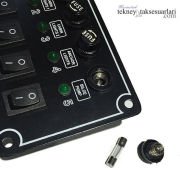 Yatay, İzoleli, Switch Panel, Çeşitleri Sigortalı 8'li