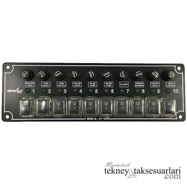 Yatay, İzoleli, Switch Panel, Çeşitleri Sigortalı 10'lu