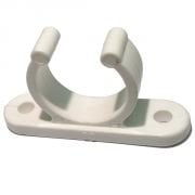 20mm Ay Klips, Esnek boru tutucu Beyaz