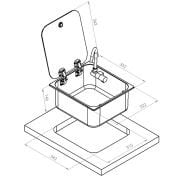 NAVY LOAD Kapaklı Musluklu Evye