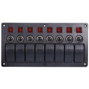 Işıklı Piyano Düğme Çeşitleri, Switch Panel Sigortalı 8 li Panel