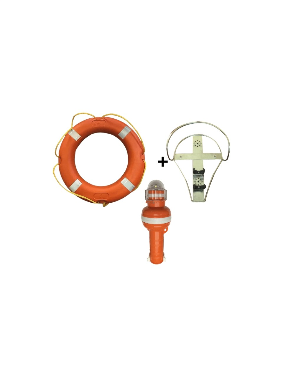 Vira Tse Sertifikalı Can Simidi 60 cm, Uv Katkılı Polietilen, Sahil Güvenlik Onaylı - Işıklı Şamandıra - Paslanmaz Askı