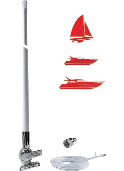 90cm VHF Telsiz Anteni RA104 Krom