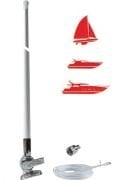 90cm VHF Telsiz Anteni RA104 Krom