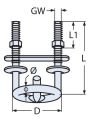 Su Kayağı Kancası 60 mm Çap